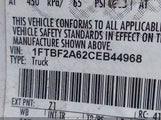 FORD F-250 XL 1FTBF2A62CEB44968 снимка