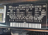 KIA SORENTO LX 5XYKT4A10DG316187 снимка