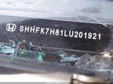 Honda Civic Ex-L SHHFK7H81LU201921 снимка