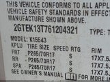 GMC SIERRA 1500 SLE1 2GTEK13T761204321 снимка