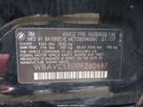 BMW 328I WBAVC53517FZ80487 снимка