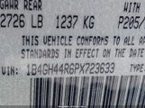 DODGE GRAND CARAVAN SE 1B4GH44R6PX723633 снимка