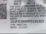 Chevrolet Camaro Rwd 2Lt 1G1FD1RS0P0125303 photo