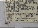 Nissan Frontier Sv 1N6AD0EV9KN790706 снимка