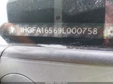 Honda Civic Lx 1HGFA16569L000758 снимка