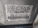 Honda Civic Value Package 2HGEJ661XYH562292 снимка