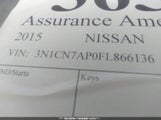 Nissan Versa 1.6 Sv 3N1CN7AP0FL866136 снимка