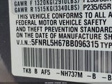 Honda Odyssey Ex-L 5FNRL5H67BB096315 снимка
