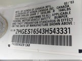 Honda Civic Lx 2HGES16543H543331 снимка