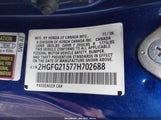 HONDA CIVIC SI 2HGFG21577H702688 снимка