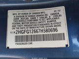 Honda Civic Lx 2HGFG12667H580696 снимка