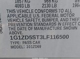Chevrolet Malibu Fwd Lt 1G1ZD5ST3LF116500 снимка