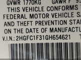 Honda Civic Ex-T 2HGFC1F31GH654621 снимка