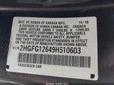 Honda Civic Lx 2HGFG12649H510603 снимка