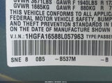 Honda Civic Lx 1HGFA16588L057963 снимка