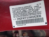Honda Civic Lx 2HGFA1F51AH542836 снимка