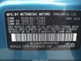 Mitsubishi Mirage Es/Le ML32AUHJ9RH036782 снимка