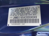 Honda Civic Lx JHMES16543S004049 снимка