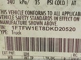 Ford F-150 Fx4/King Ranch/Lariat/Limited/Platinum/Xl/Xlt 1FTFW1ET8DKD20520 photo