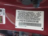 Honda Civic Lx 2HGFA16569H526188 снимка