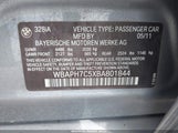 BMW 328I WBAPH7C5XBA801844 снимка