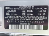 Kia Optima Lx 5XXGM4A75FG496569 снимка