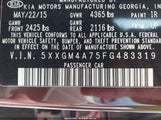 Kia Optima Lx 5XXGM4A75FG483319 снимка