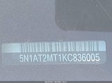 Nissan Rogue S 5N1AT2MT1KC836005 снимка