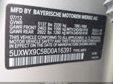 BMW X3 xDrive28I 5UXWX9C58D0A16391 снимка
