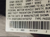 Honda Civic Si 2HGFC3A57JH752757 снимка