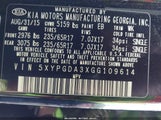 Kia Sorento 2.4L Lx 5XYPGDA3XGG109614 снимка