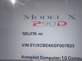 Tesla Model X 75D/P100D/P90D 5YJXCBE4XGF007823 снимка