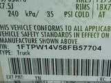 Ford F-150 60Th Anniversary/Fx4/King Ranch/Lariat/Xlt 1FTPW14V58FB57704 снимка