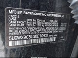 BMW X3 xDrive28I 5UXWX9C54G0D70932 снимка