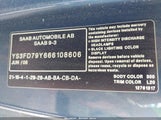 Saab 9-3 2.0T YS3FD79Y666108606 снимка