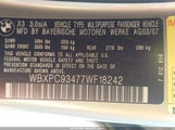 BMW X3 3.0Si WBXPC93477WF18242 снимка