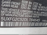 BMW X6 xDrive35I 5UXFG2C52DL784645 снимка