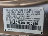 Honda Cr-V Lx JHLRD78404C020560 снимка