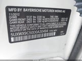 BMW X3 xDrive28I 5UXWX9C50D0A30494 снимка