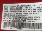 Honda Element Ex 5J6YH28654L002406 снимка