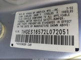 Honda Civic Lx 1HGES16572L072051 снимка