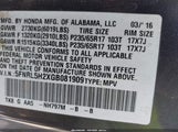 Honda Odyssey Lx 5FNRL5H2XGB081909 снимка