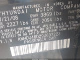 Hyundai Elantra Gls KMHDU46D29U637223 снимка