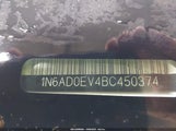 Nissan Frontier Sv 1N6AD0EV4BC450374 снимка