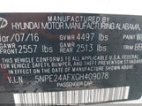 Hyundai Sonata Se 5NPE24AFXGH409078 снимка