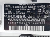 Kia Sorento Ex V6 5XYKUDA73FG567872 снимка