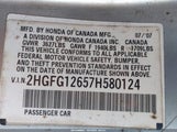 Honda Civic Lx 2HGFG12657H580124 снимка