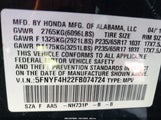 Honda Pilot Lx 5FNYF4H22FB074724 снимка