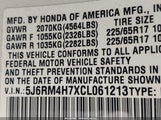 Honda Cr-V Ex-L 5J6RM4H7XCL061213 снимка