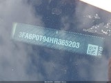Ford Fusion Se 3FA6P0T94HR365203 снимка